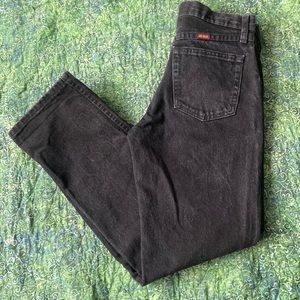 Vintage rustler high rise black jeans